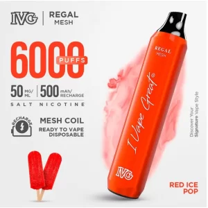 IVG REGAL MESH RED ICE POP 6000 PUFF